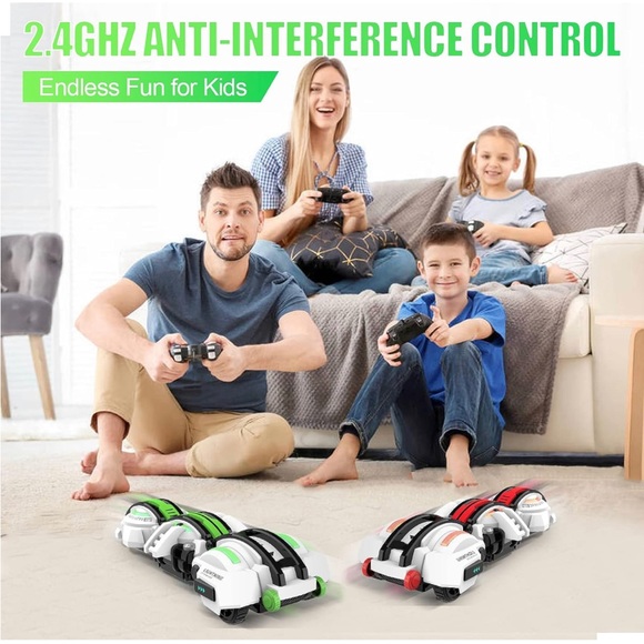 BAZADER RC Cars🏎️with LED Lights💡Remote Control🎮Car🏎️Snake🐍360°Roll Toys - Picture 7 of 12